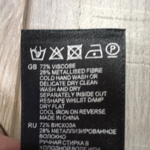 Reiss metallic silver top - Picture 8 of 11